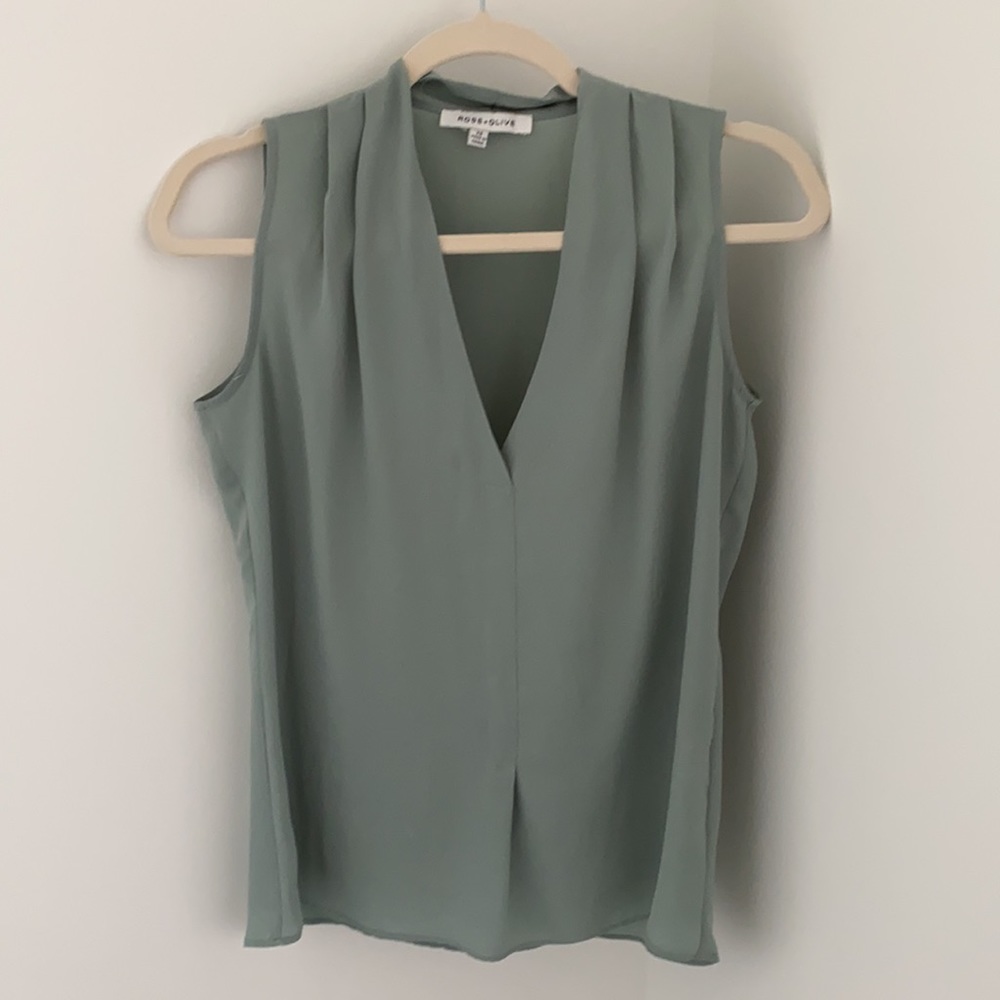 Turquoise Silk Tank